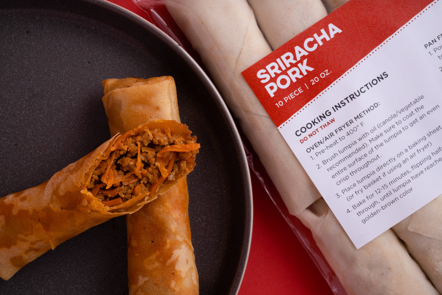 Sriracha Pork Lumpia