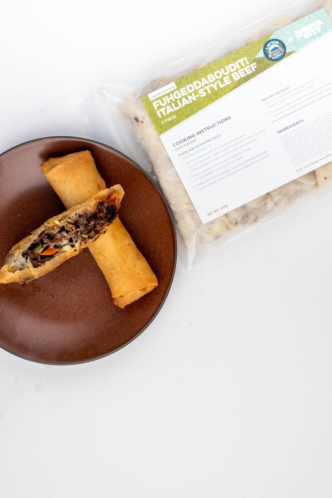 FUHGEDDABOUDIT! Italian-Style Beef Lumpia
